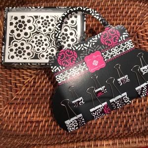 Vera Bradley Binder Clips and Cards
